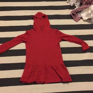 Red hooded dress